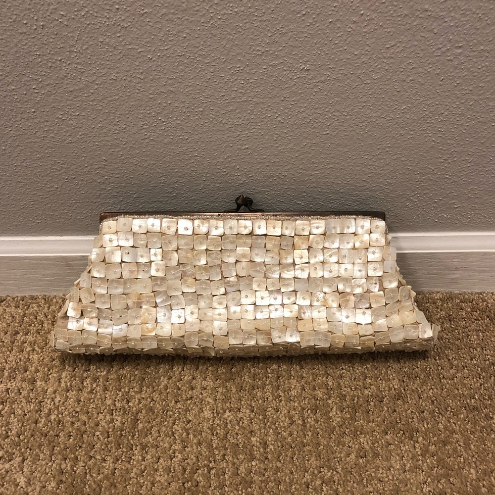 Shell evening bag